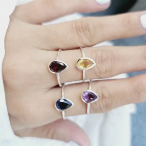 Anillo Gota cristal