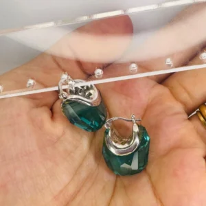 Aros canastita cristal
