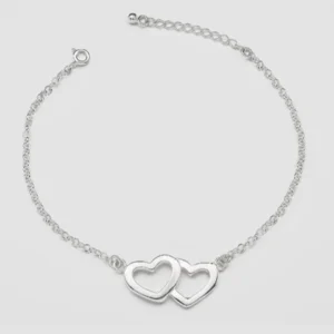 Pulsera Italiana 2 corazones