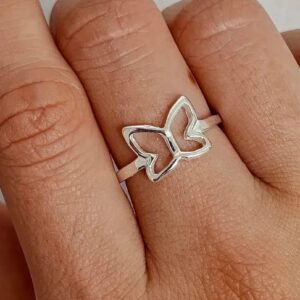 Anillo mariposa calado