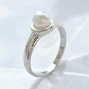 Anillo fino con perla