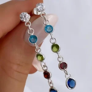 Aros pasante multicolor