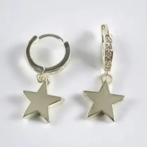 Aros argollita dije estrella