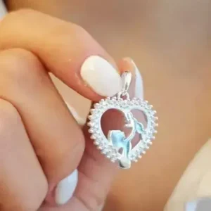Dije corazón madre e hijo
