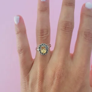 Anillo bali cubic amarillo