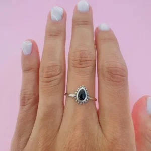 Anillo bali gota onix