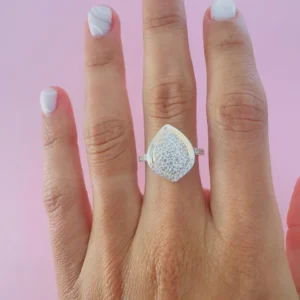 Anillo gota strass