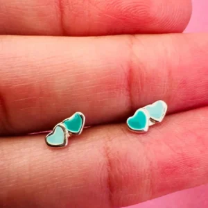 Abridores dos corazones esmaltados verdes
