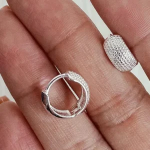 Aros argollita diamantada