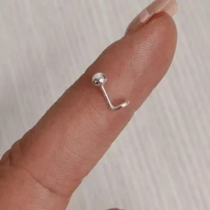 Piercing bolita plata