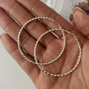 Aros argolla tramada 4.5 cm