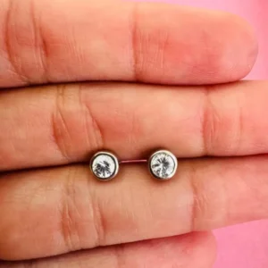 Aros pasante cubic blanco