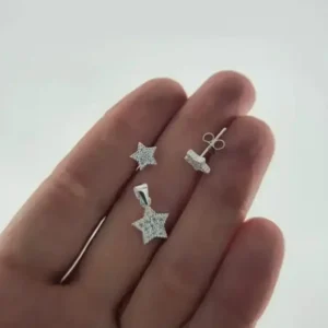 Aros + dije estrella