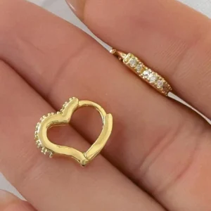Aros argollita corazon