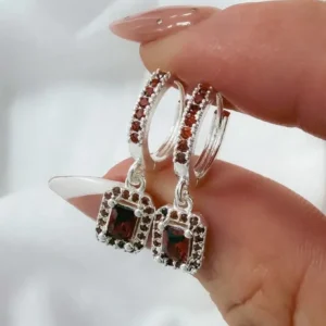 Aros argollita dije rojo