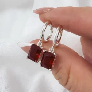 Aros argollita dije rojo