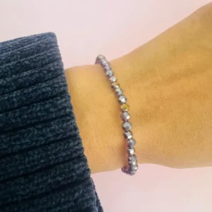 Pulsera elastizada cristal de roca