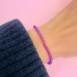 Pulsera elastizada cristal de roca